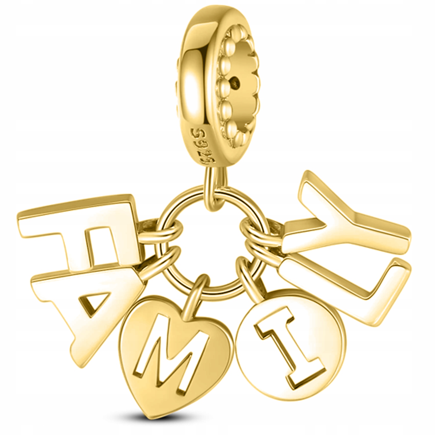 

Charms złoty Family srebro 925 do Pandora