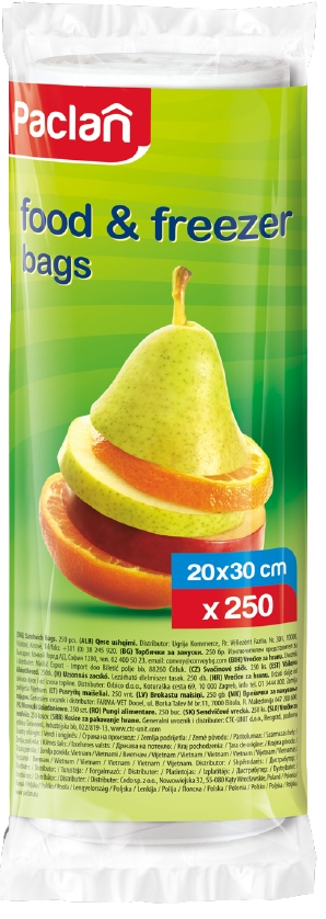 

Woreczki śniadaniowe i na mrożonki 250 szt. Paclan