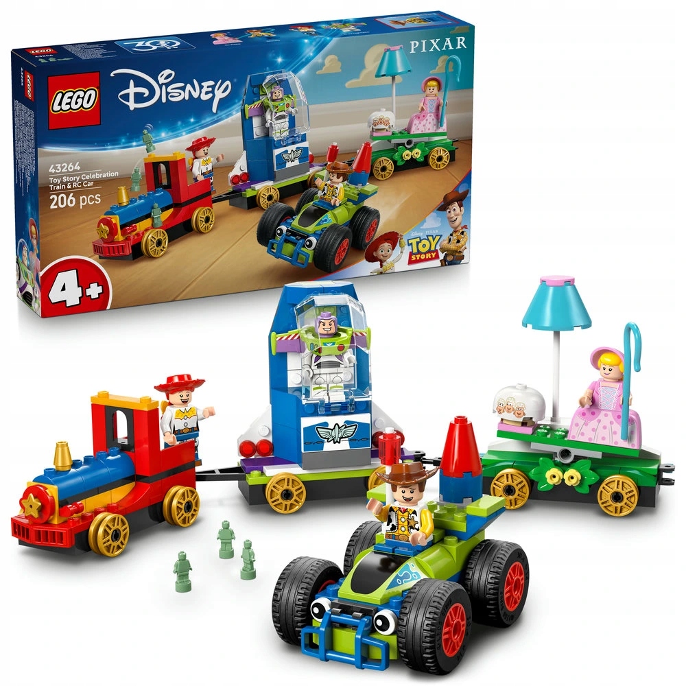 Lego Disney 43264 Slavnostní vláček a Autíčko z Příběhu hraček