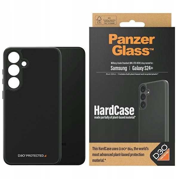 PanzerGlass HardCase Sam S24+ S926 D3O 3x Vojenská verze černá/černá 1217