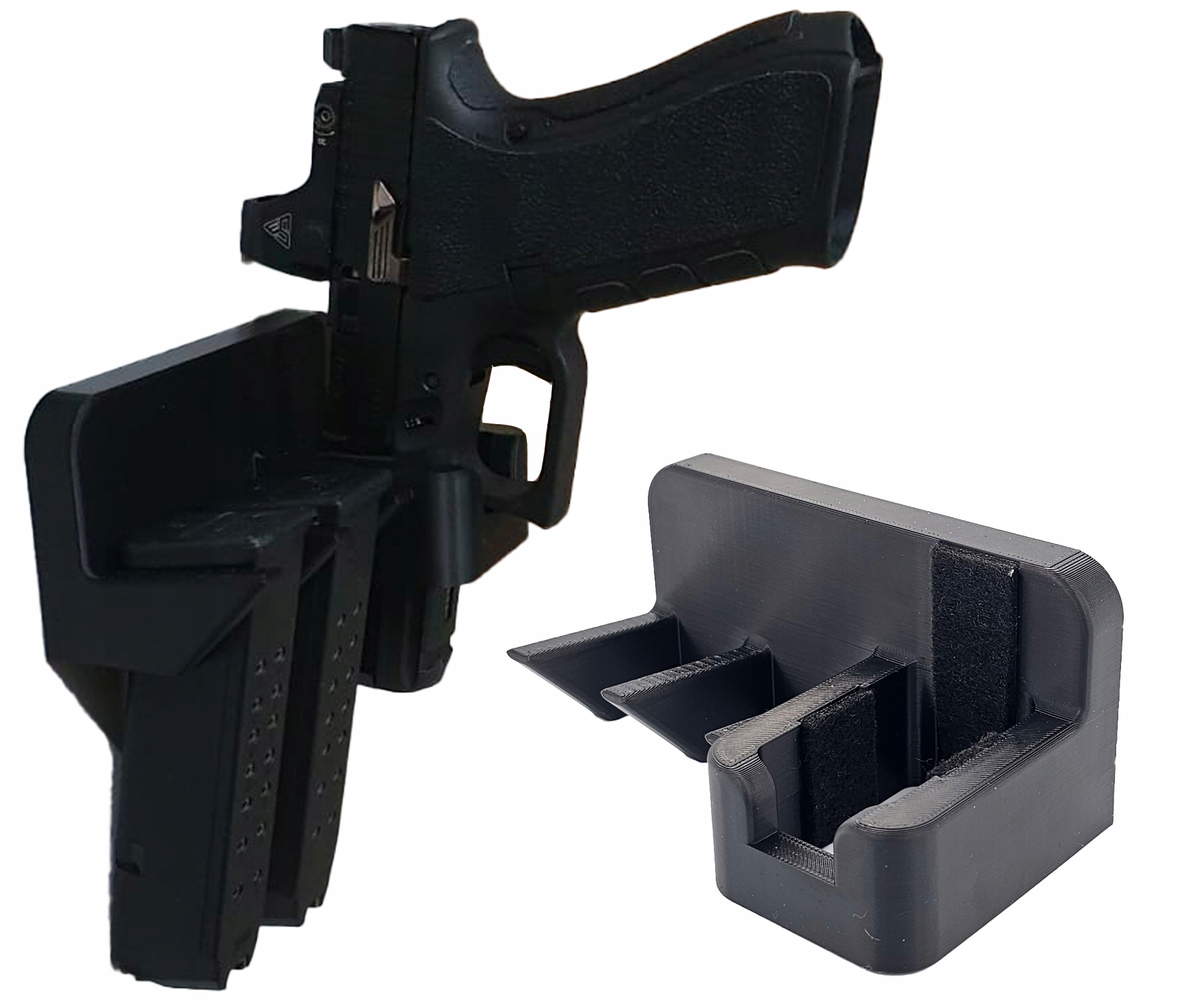 Uchwyt Magnetyczny na Pistolet i Magazynki do Szafy S1 Prawy