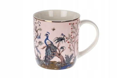 

Kubek porcelanowy 320 ml ptaki róż