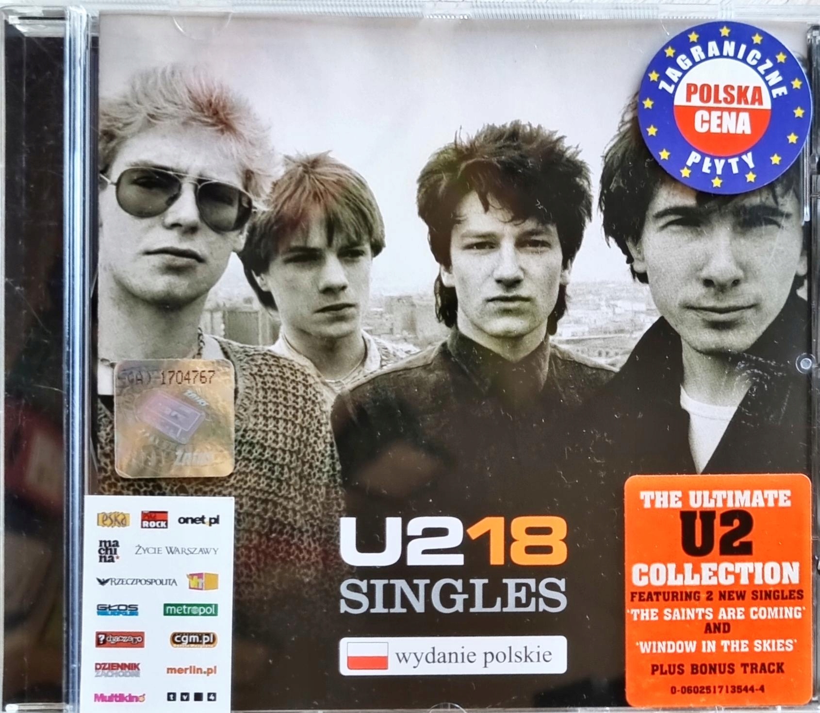 U2 18 SINGLES サイン入りCD U2 18 Singles - Niska cena na Allegro