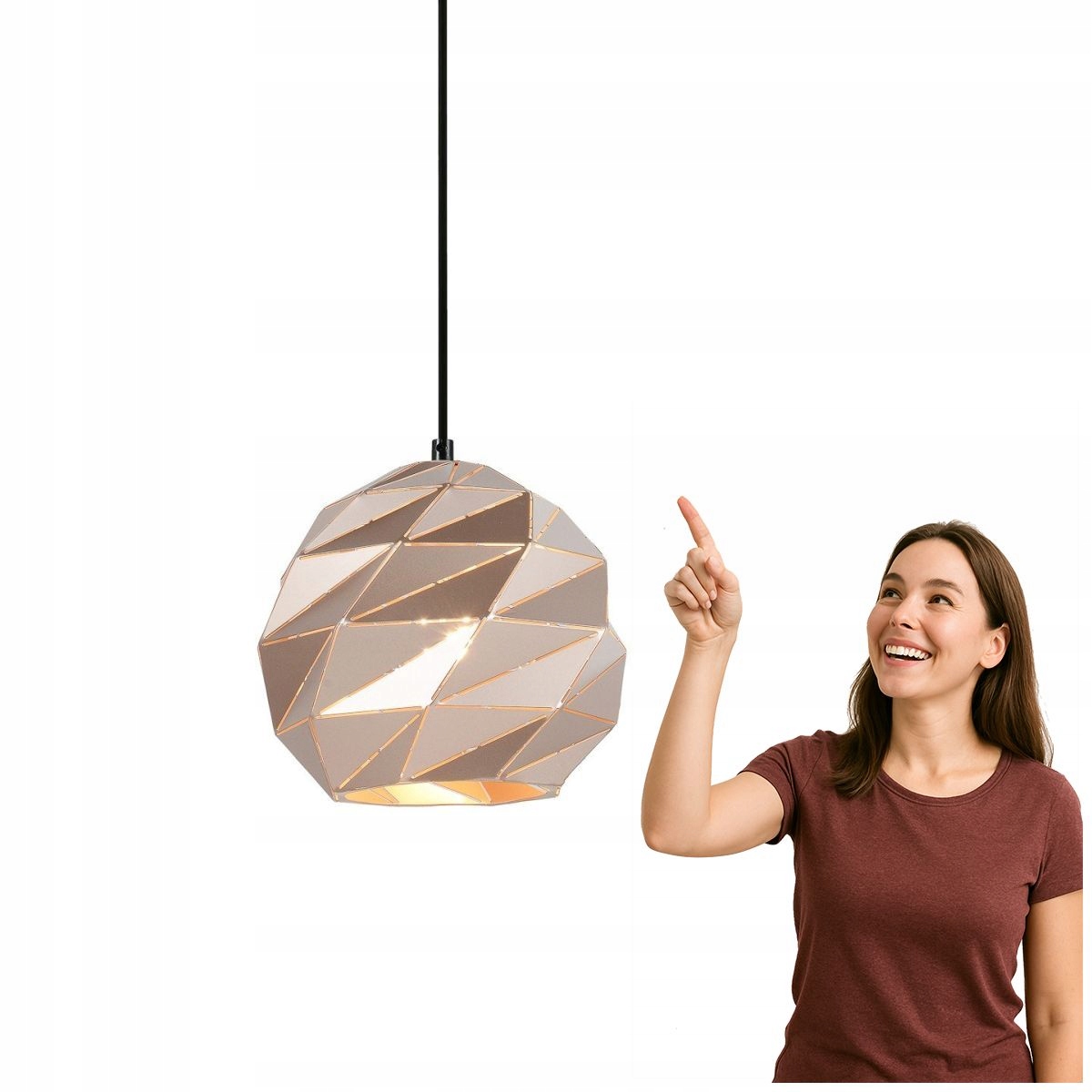 Závěsná lampa Palermo PND-2424-1S-GD Italux