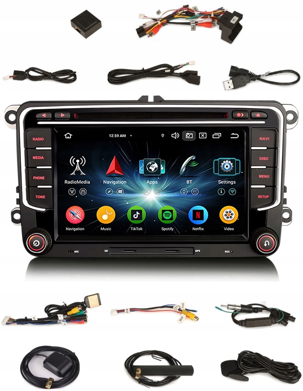 Rádio 2DIN Navigácia Android Seat Altea XL Toledo 3 III 4GB Dsp Carplay Lte