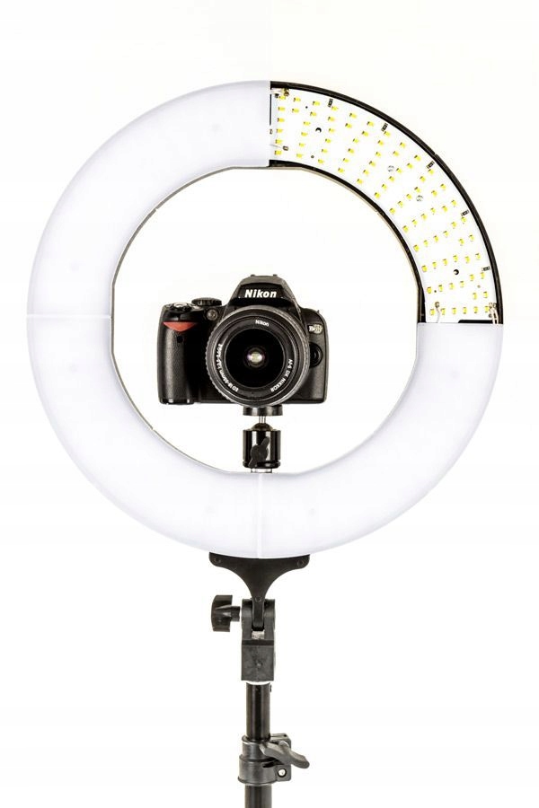 LAMPA PIERŚCIENIOWA LED 55W MAKIJAŻ STATYW TORBA Źródło światła LED