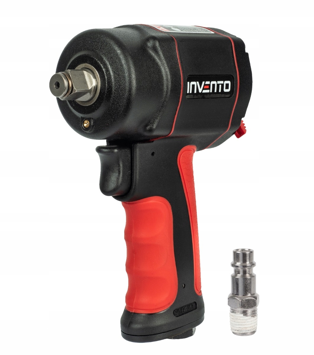 INVENTO Pneumatyczny klucz udarowy 1/2" 1200 Nm do kół z udarem Pojemność akumulatora 1 Ah