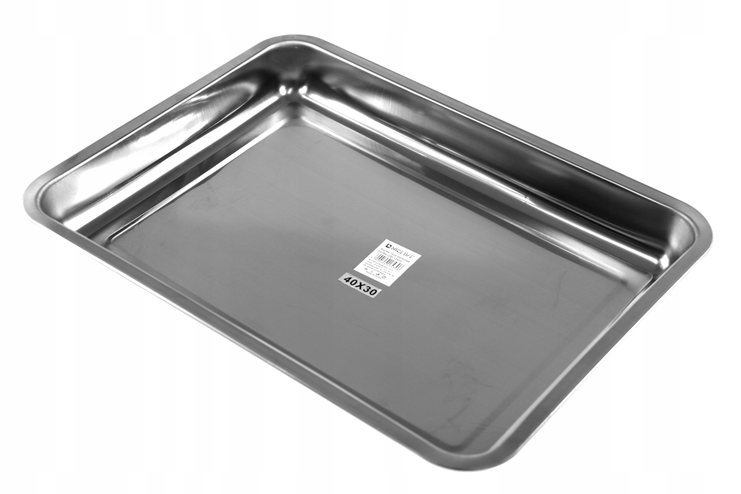 

Duża Taca Metalowa Głęboka Nierdzewna 40x30 TC4