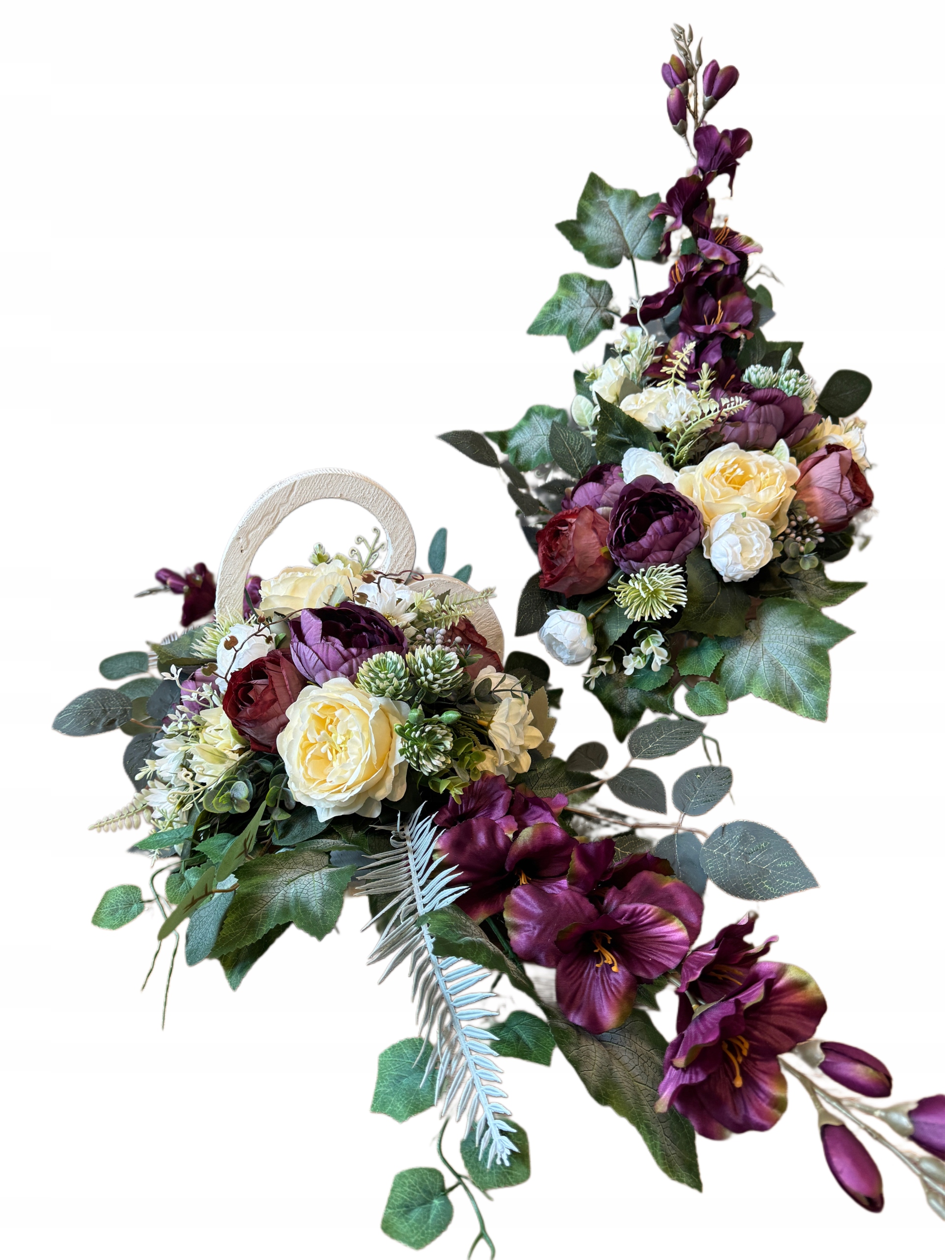 Aranžmán smútočná kytica Stroik Komplet na hrob cintorín Srdce