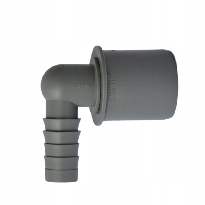 Korek redukcja kątowa fi 40 mm z wyjściem na wąż Typ kształtka