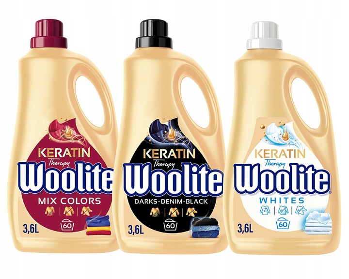 Levně Tekutý Prací Prostředek Woolite Set 3 x 3.6L 10,8L