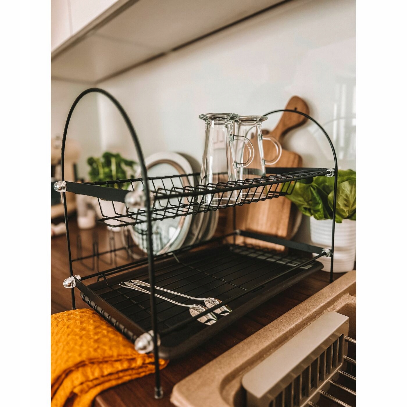 ZESTAW 6 SZKLANEK Caffe Latte I 6 ŁYŻECZEK szklane KUBKI DO KAWY Tadar Pojemność 250 ml