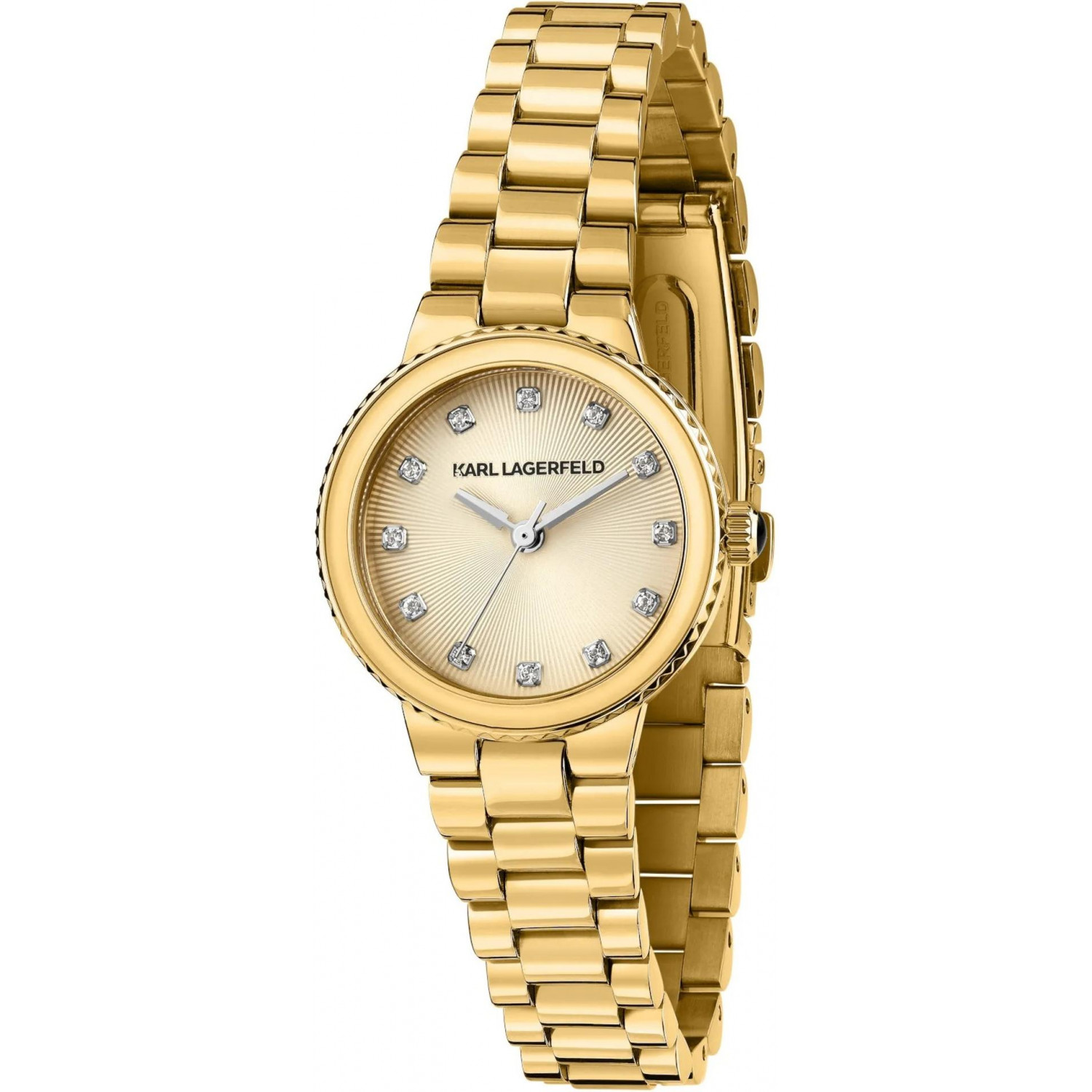 Dámské hodinky Karl Lagerfeld R0553104510 Zirkony zlaté