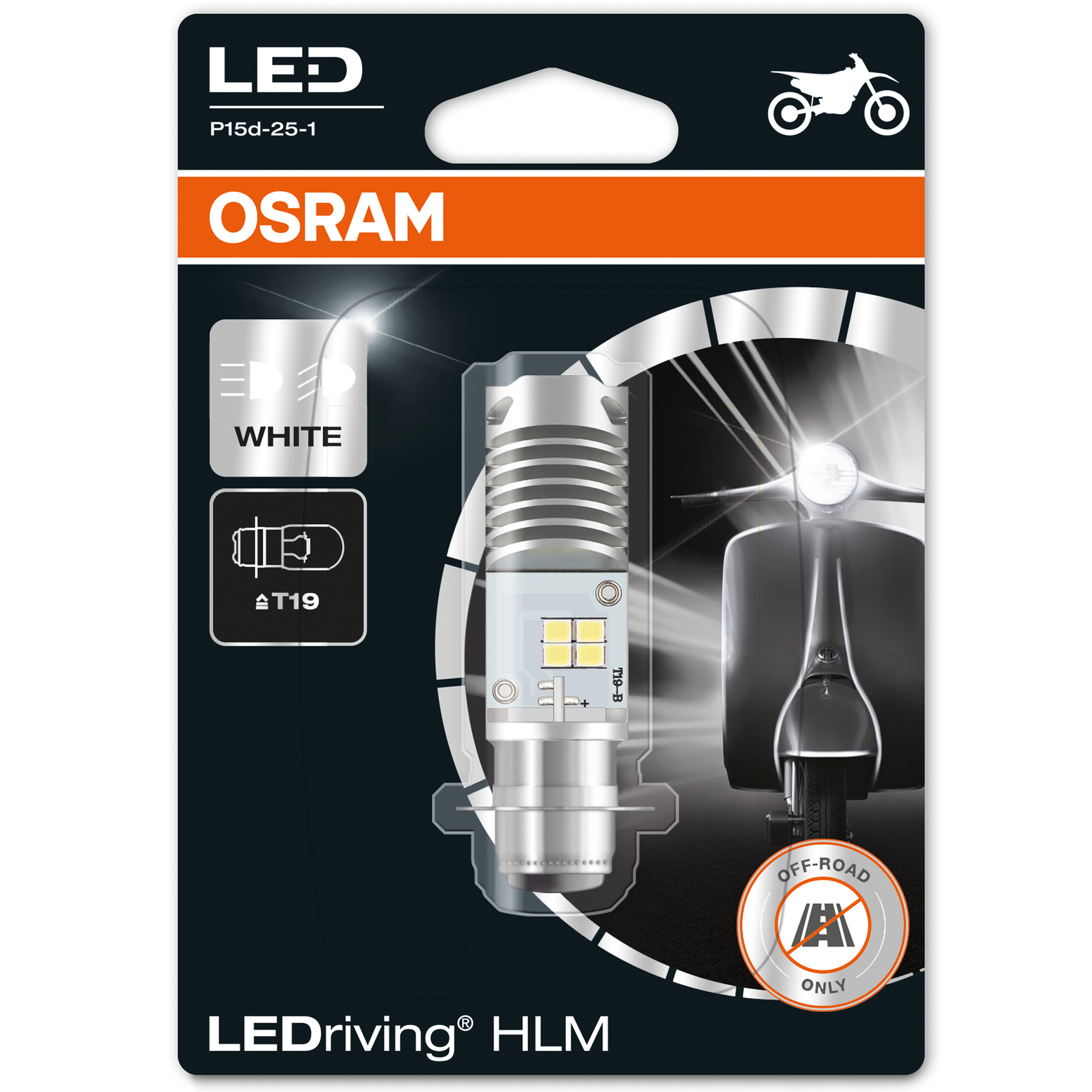 

Osram żarówka motocyklowa Led Hlm T19 6000K M5
