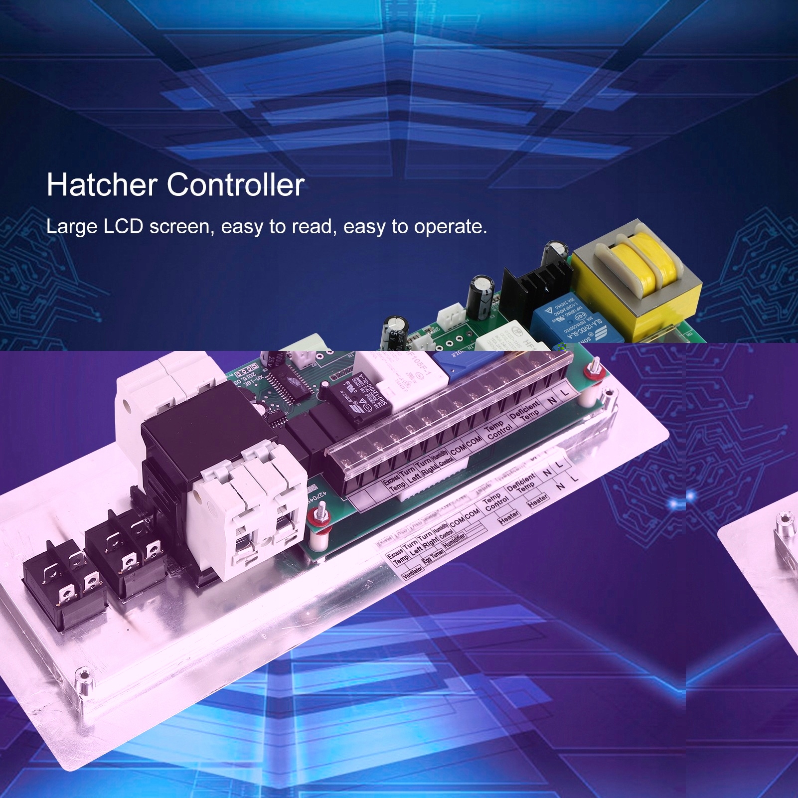 Sterownik automatycznego inkubatora do jaj Marka bez marki