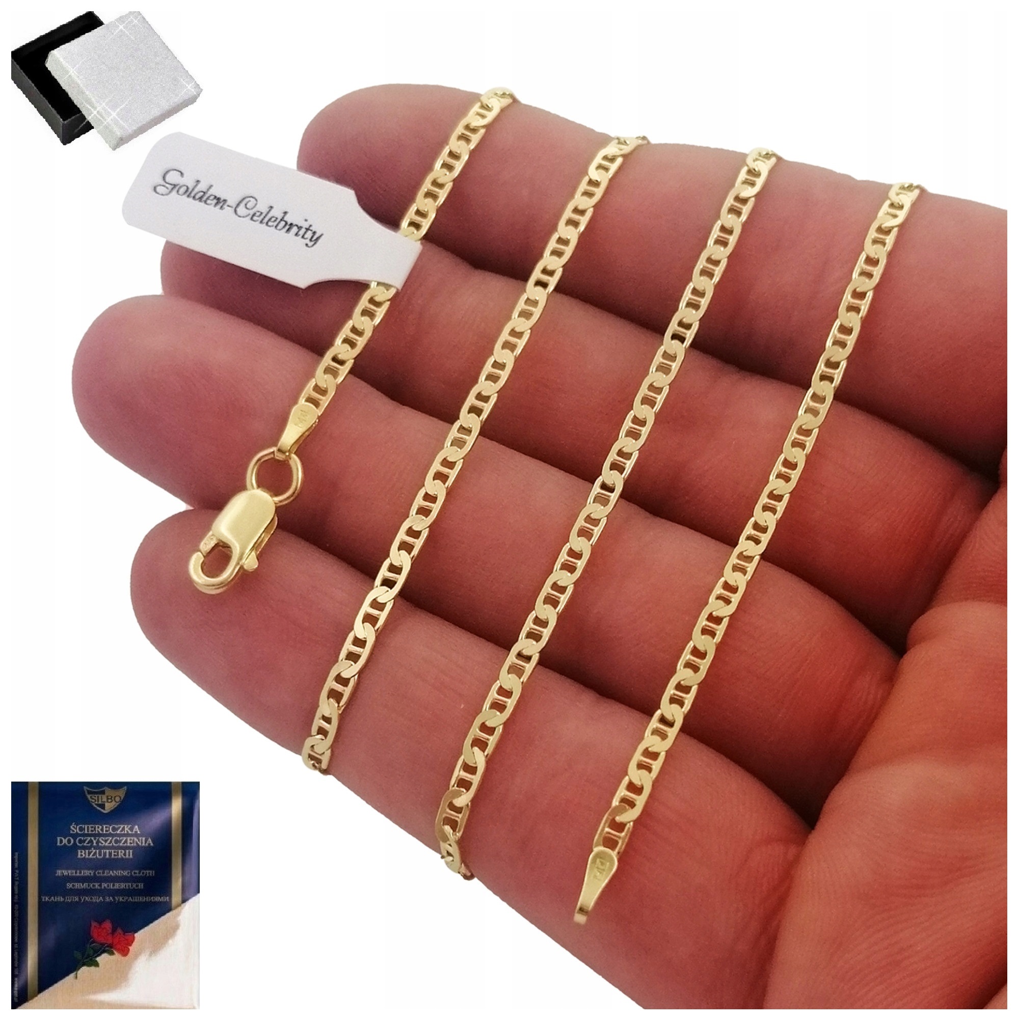 

Złoty Męski Łańcuszek Gucci 2,5 mm Delikatny pr925