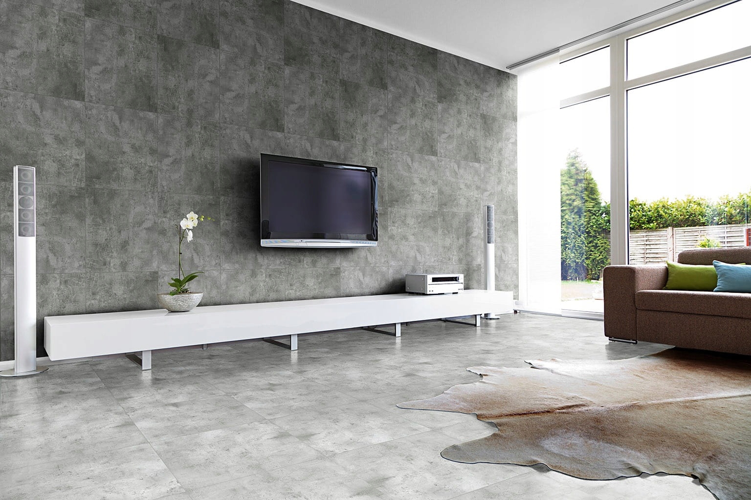 Gres szkliwiony BERGEN 60x60 cm Grey Typ gres