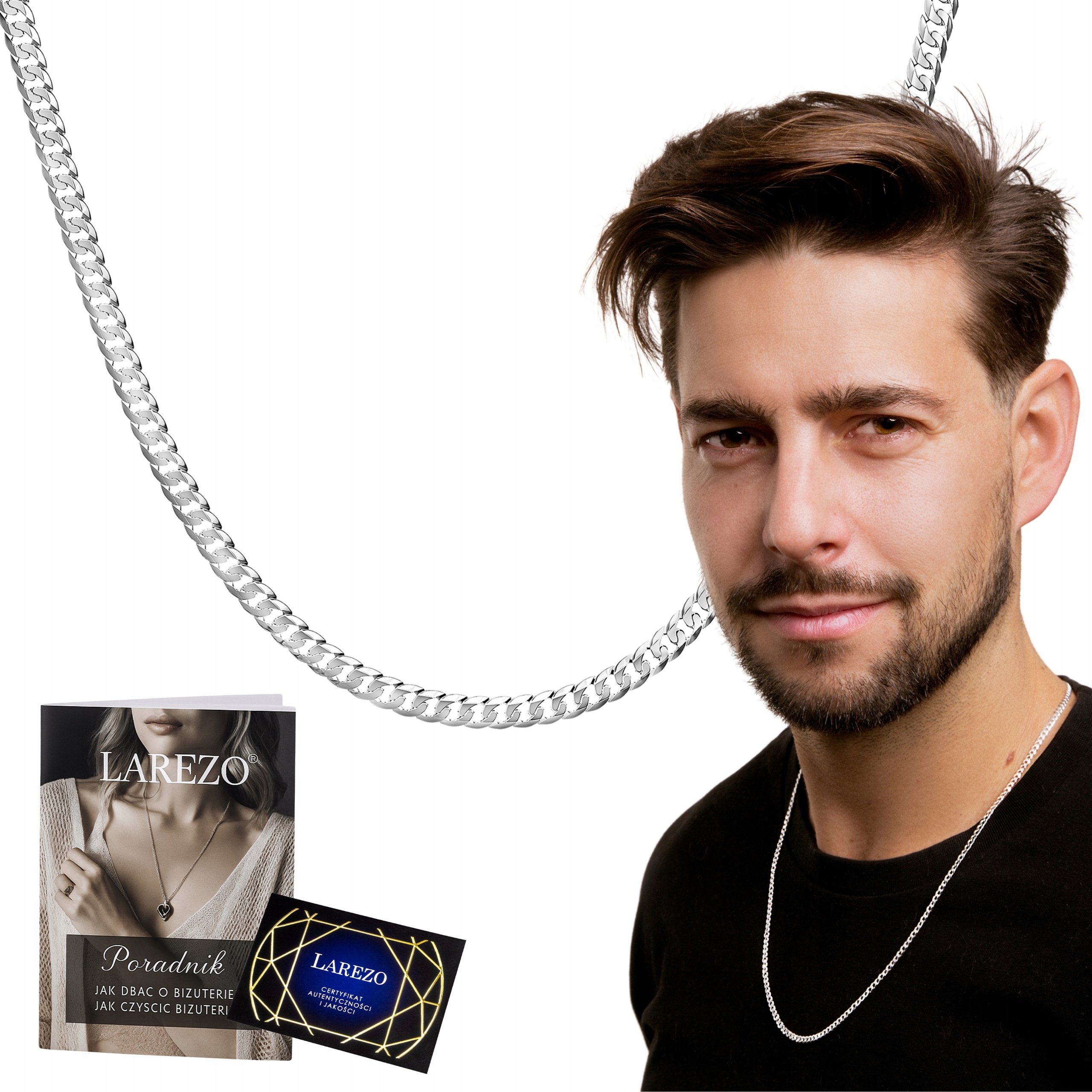 Dlouhý Stříbrný Řetízek Pancr S Rhodiem 60 CM, Plný 3 MM, Stříbro 925