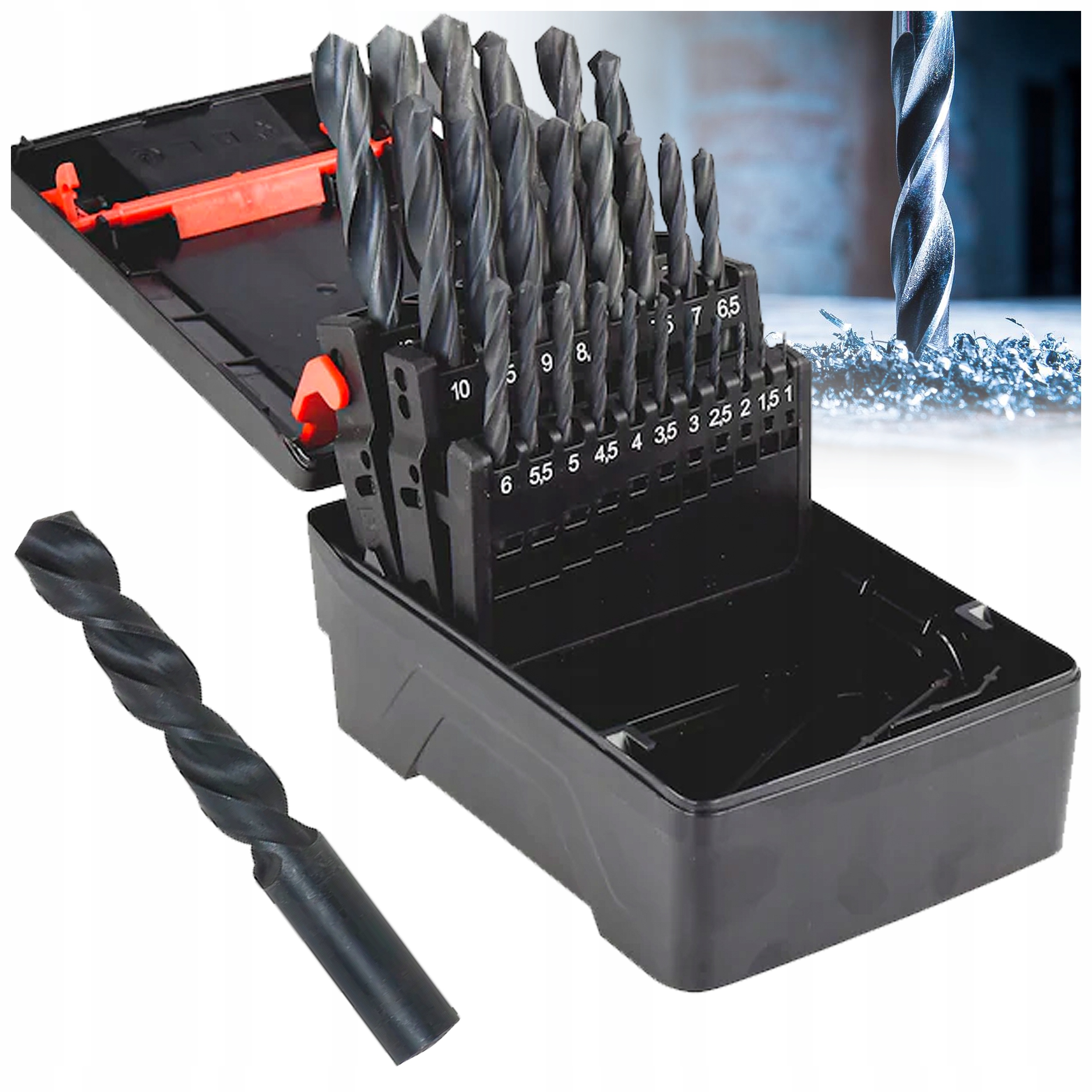 Sada vrtáků Vrták do kovu 25 Ks Wurth