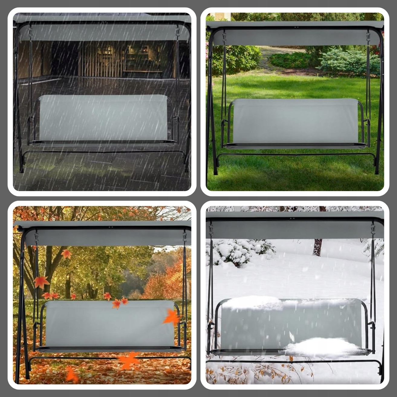 MATERIAŁ SIEDZISKO HUŚTAWKA PODKŁADKA DO HUŚTAWKI SIEDZISKO SZARY 114CM Linia Podkład na huśtawkę ogrodową siedzisko