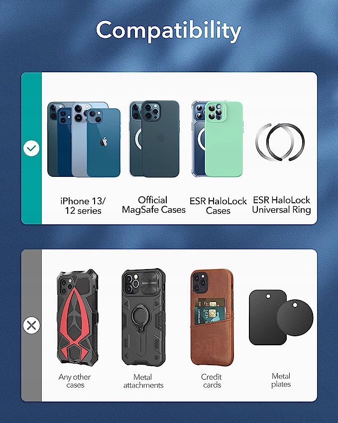 ESR HaloLock MagSafe uchwyt samochodowy ładowarka Marka ESR