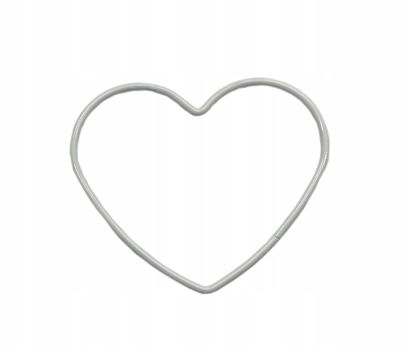 

Łapacz Snów Serce Białe Makrama Obręcz baza 20 cm