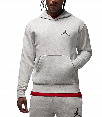 r. L Nike Jordan Bluza męska bawełniana z kapturem kangurka szara