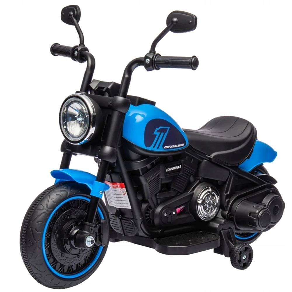 Motor Motorek Chopper Na Akumulator Dla Dzieci Boczne Kółka