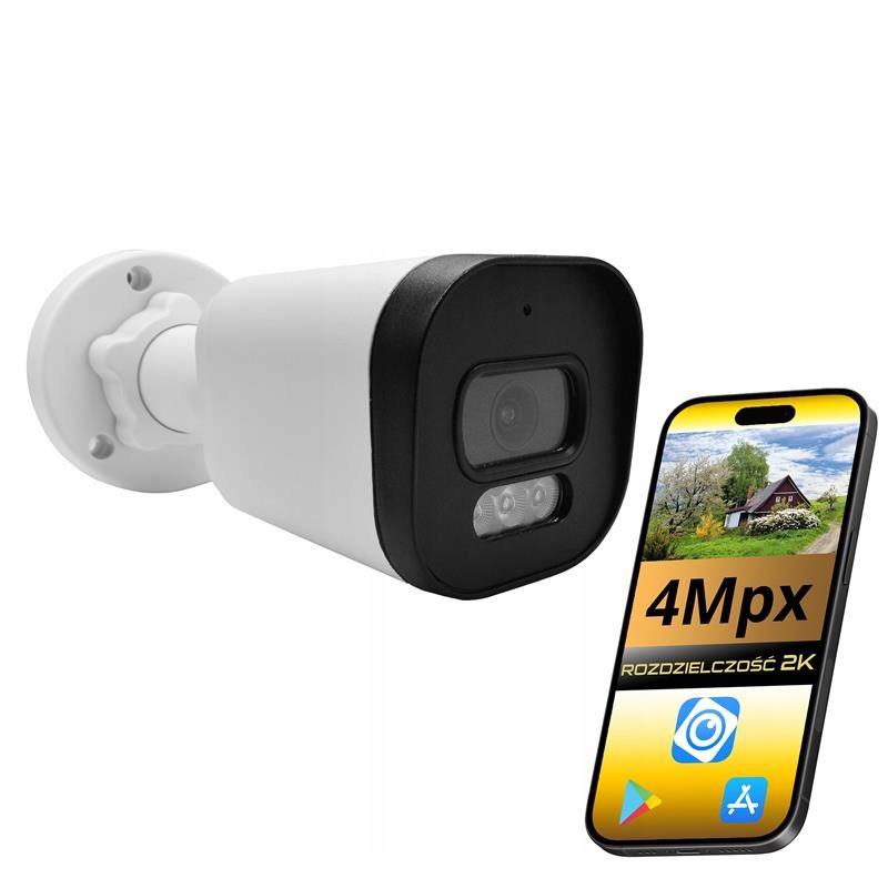 Kamera Pro Monitorování Ip PoE Venkovní Tubusová 4MPX Aplikace Dmss Onvif