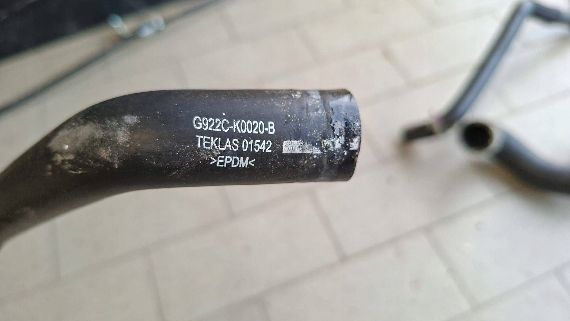 prijenos crijevo vode Mazda 2 hybrid G922C-K0020-B