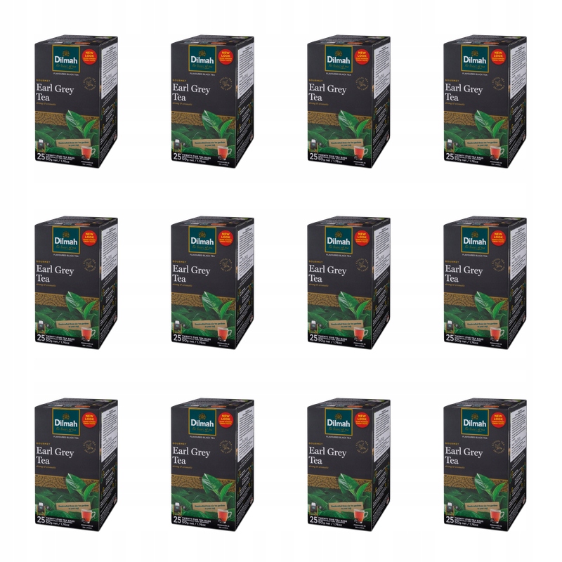 Dilmah Gourmet Earl Grey černý čaj 25 sáčků X12