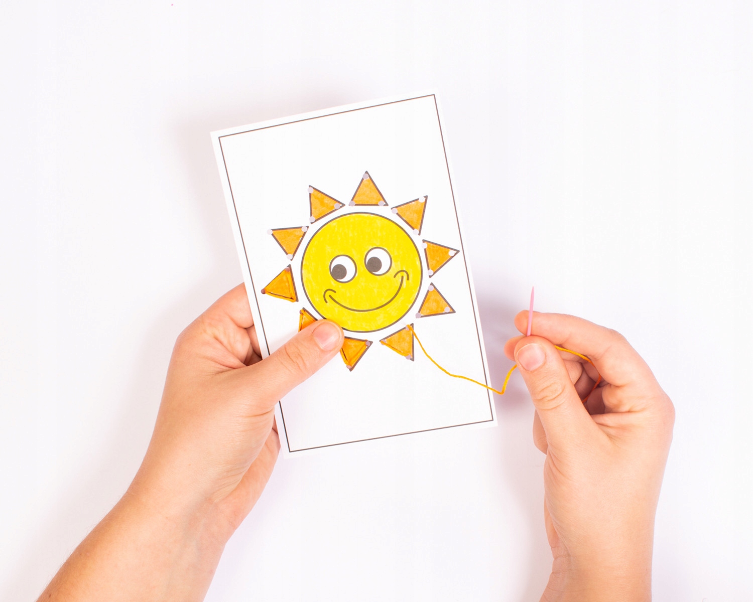 DIY IGŁA 7 cm dla dzieci plastikowa do koralików haft szycie 5 szt Marka inna