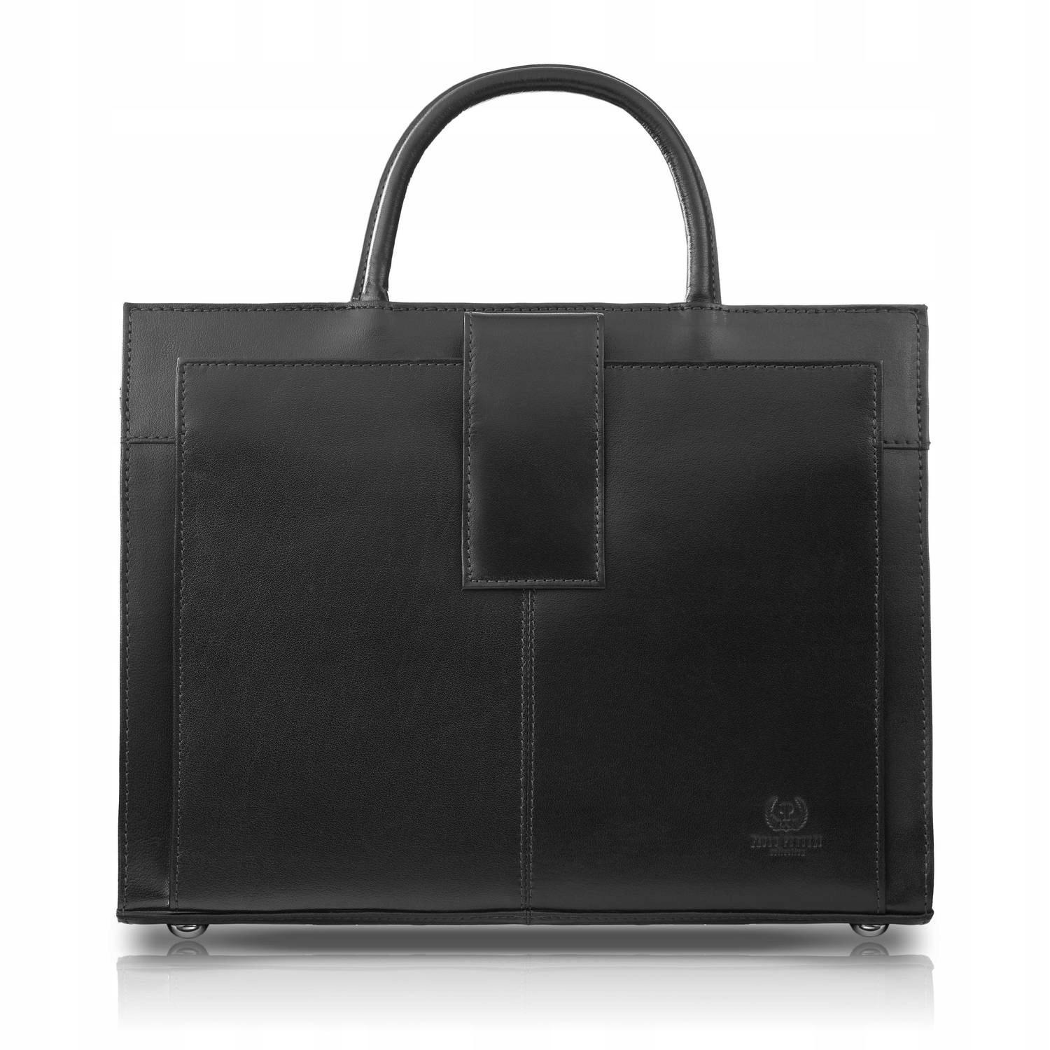 Dámská kožená kabelka aktovka A4 do ruky i přes rameno z lícové kůže Paolo