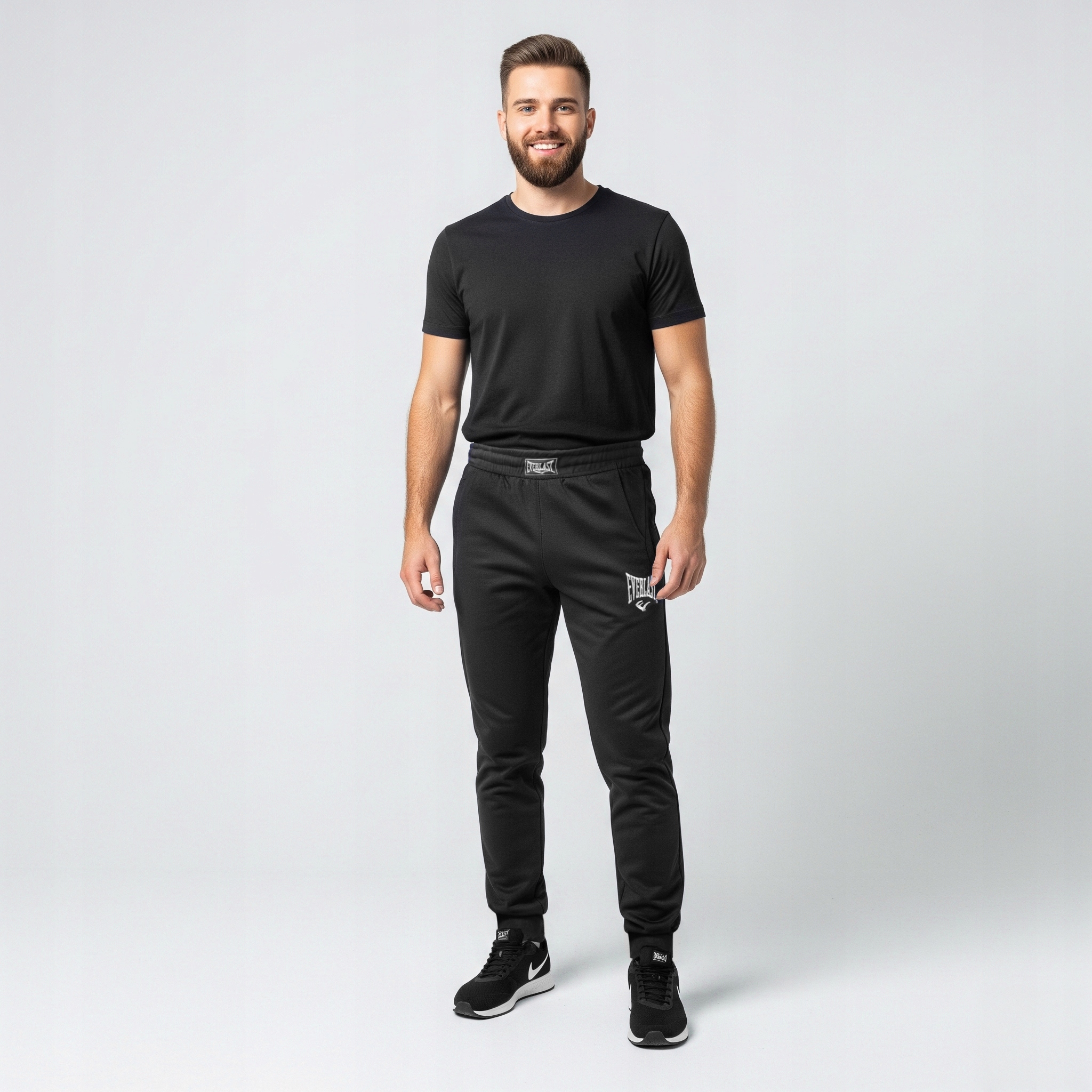 EVERLAST spodnie dresowe bawełniane r. XXL czarne Rozmiar XXL