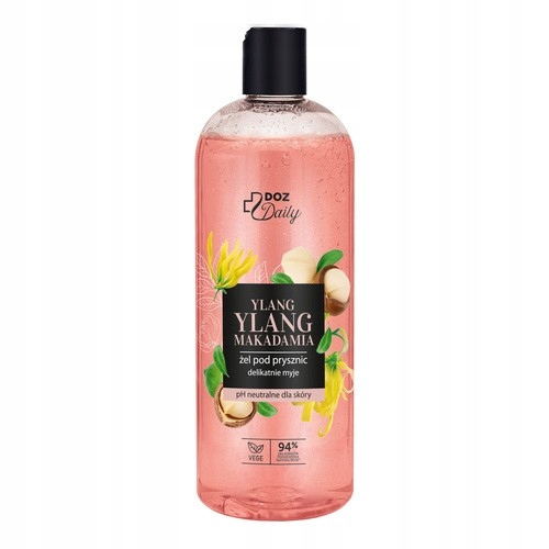 Żel pod prysznic, Ylang&Makadamia, DOZ Daily, 500 ml