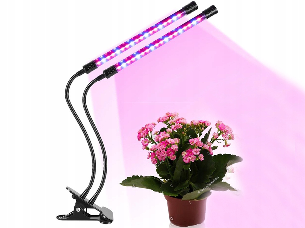 LAMPA DO WZROSTU ROŚLIN 40 LED TIMER USB KLIPS Stan opakowania oryginalne