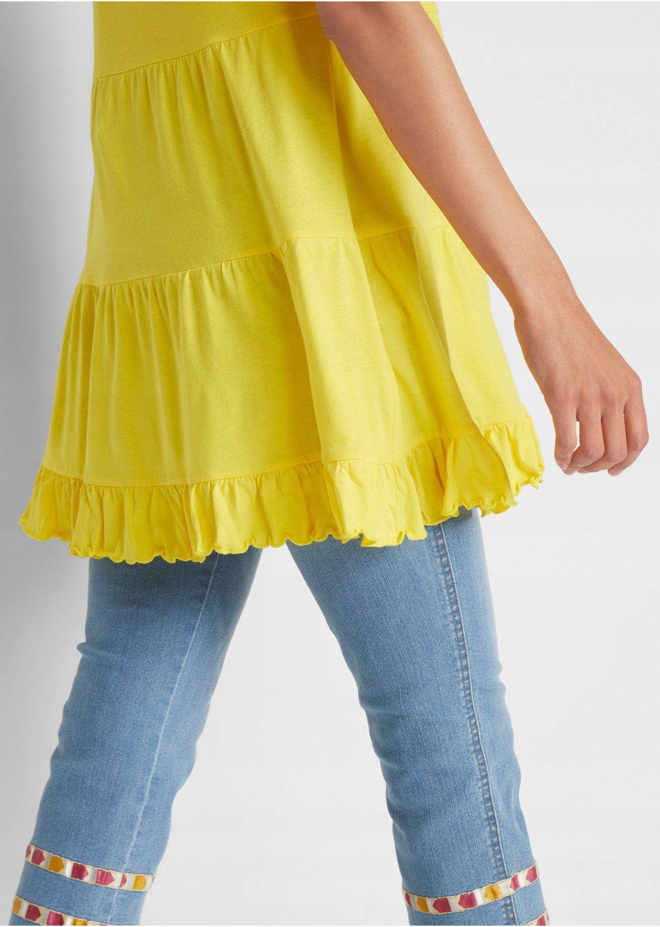 38 Bonprix S30 ŻÓŁTY TOP NA RAMIĄCZKACH Płeć kobieta