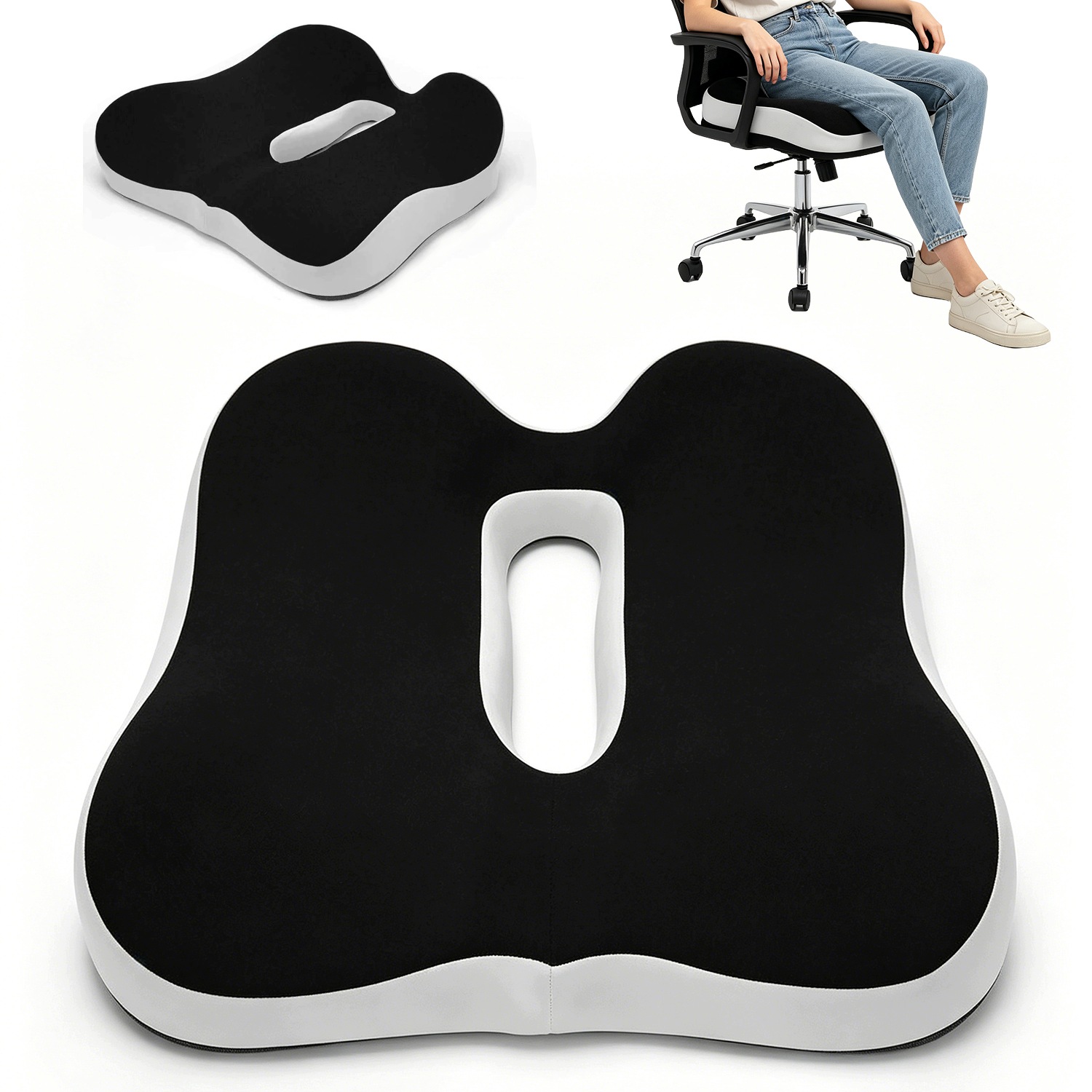 Poduszka Ergonomiczna U-kształtna Z Miękką Obudową Aksamitną