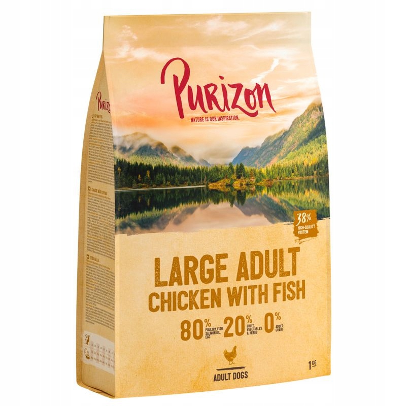 Purizon Large Adult pro psy, kuře a ryba, bez obilovin, 12 kg