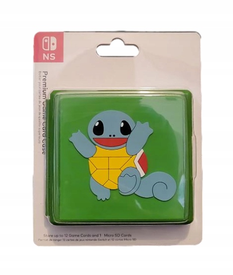 Pudełko etui na 12x karty z grami SD card NS Switch OLED POKEMON SQUIETLE
