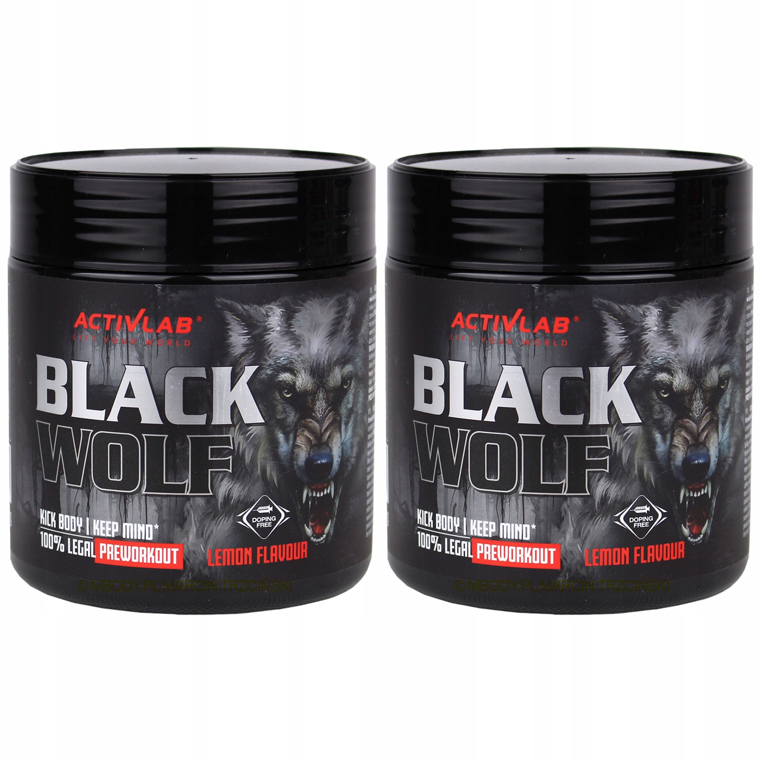 2x Doplněk Stravy kondicionér Black Wolf beta-alanin kreatin 300 g Activlab