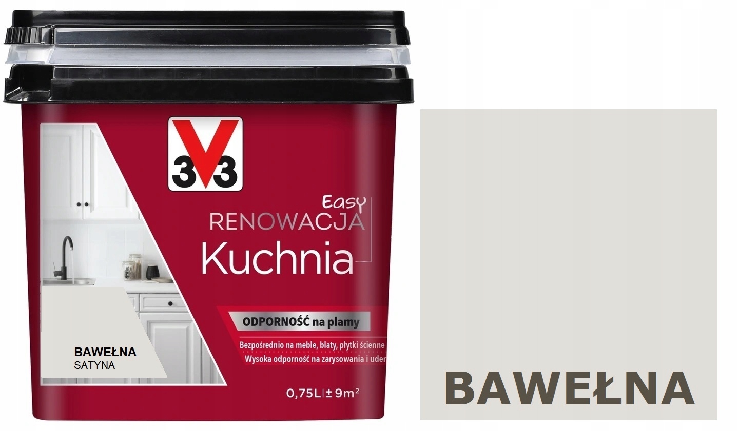 V33 Farba Renowacja Meble Kuchenne Bawełna 750ml