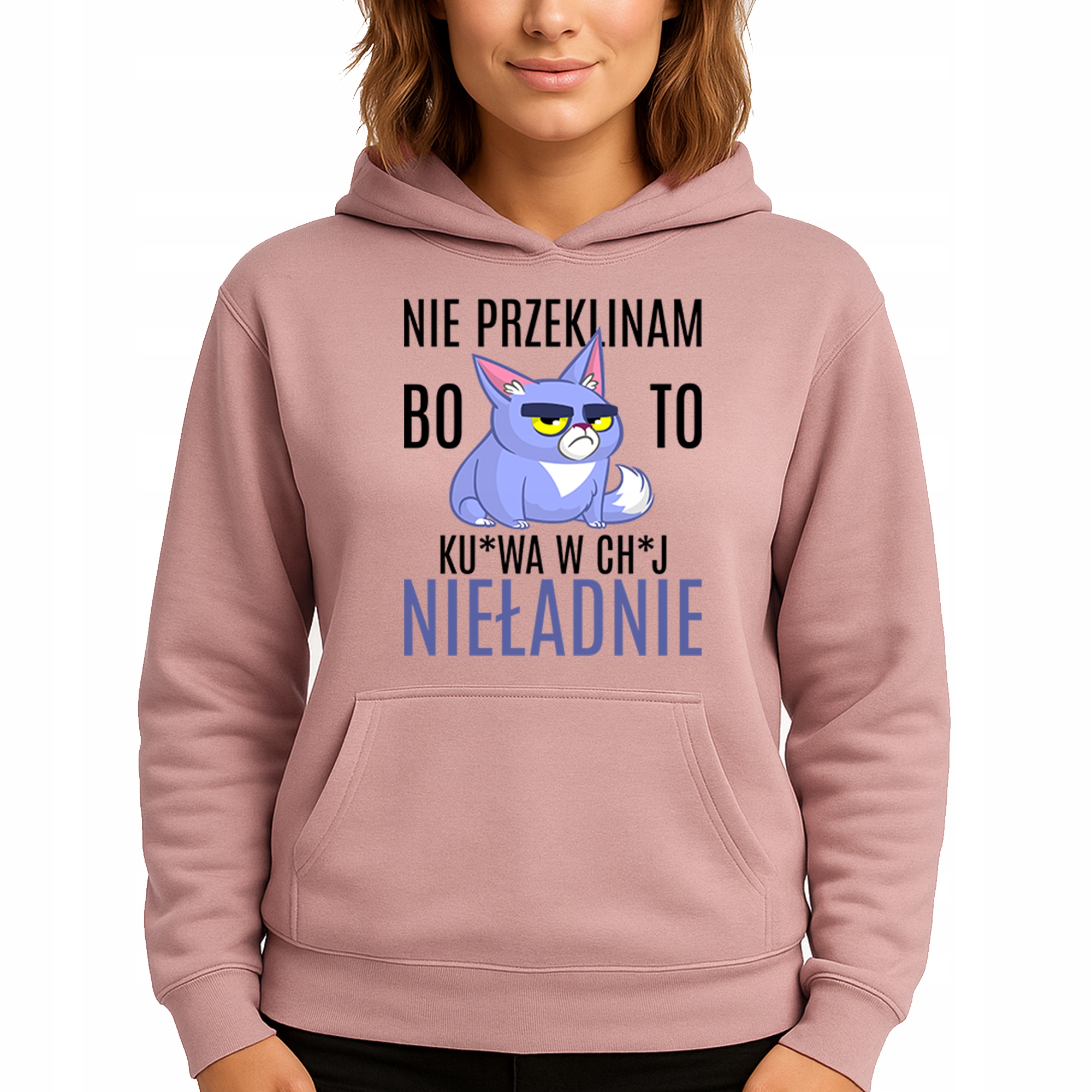 Mikina Růžová Hoodie S Kapucí Dárek Pro Ni Neproklínám S