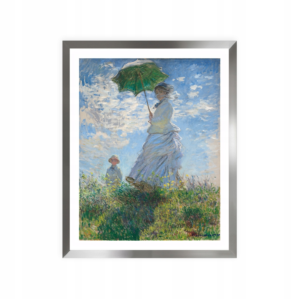 Obraz w ramie Claude Monet Kobieta z parasolką Wysokość produktu 52.8 cm