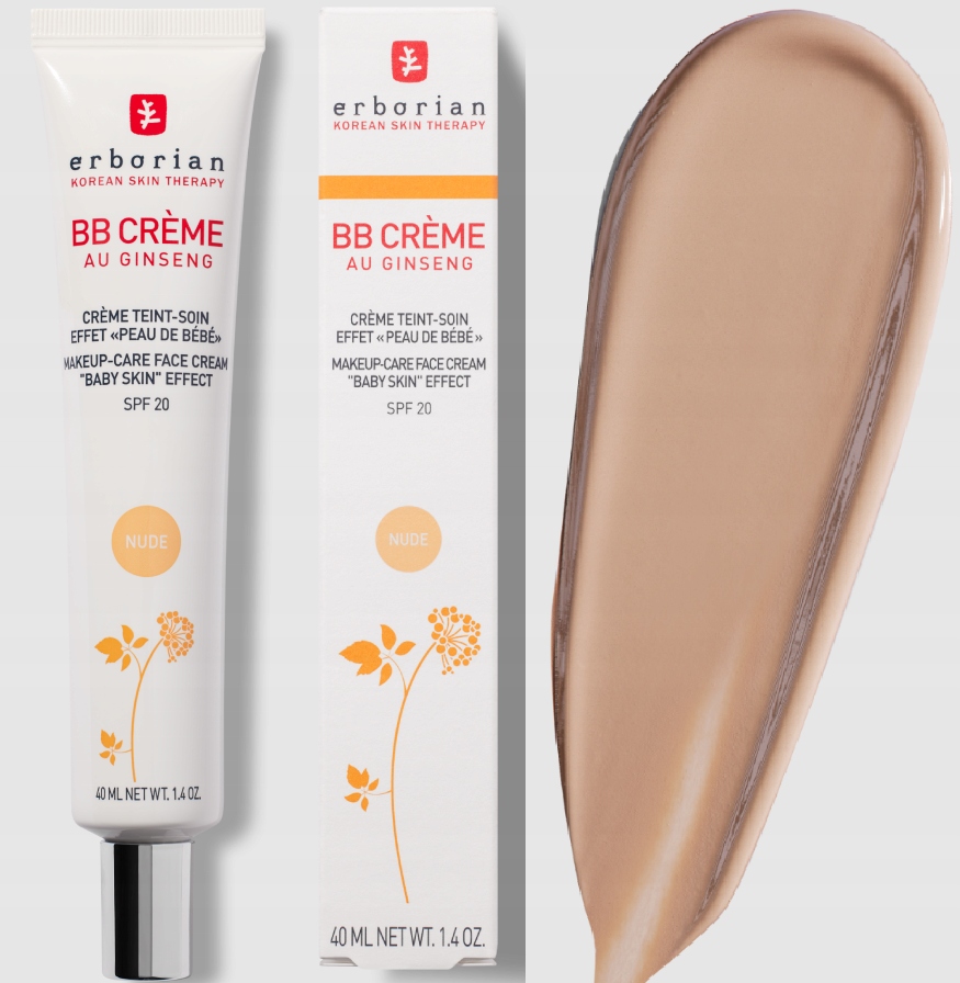 Erborian Au Ginseng Krem Bb Spf 20 Nude 40ml