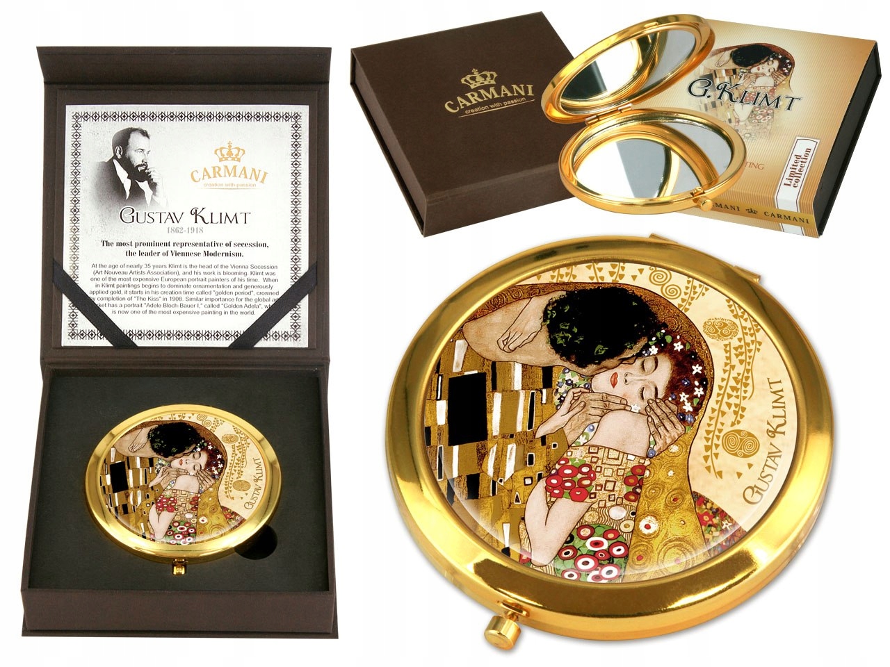 CARMANI LUSTERKO OTWIERANE KOSMETYCZNE KLIMT