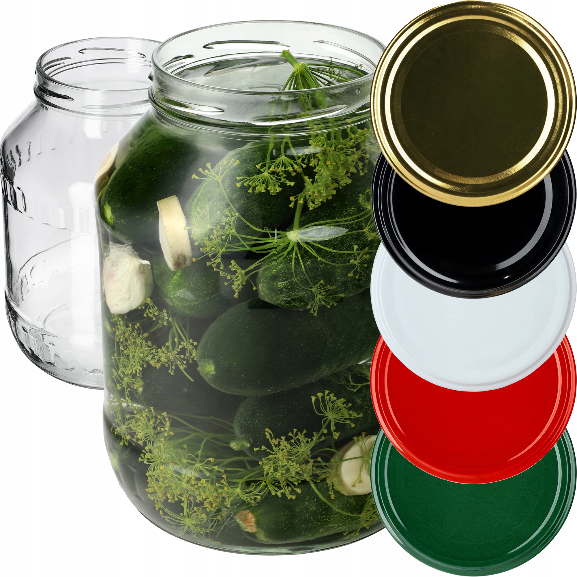 

2x Słoik Słój 2,5L Zakrętka Na Nalewki Ogórki