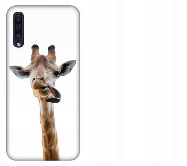 

Etui pokrowiec Samsung Galaxy A50 Zyrafa smieszne