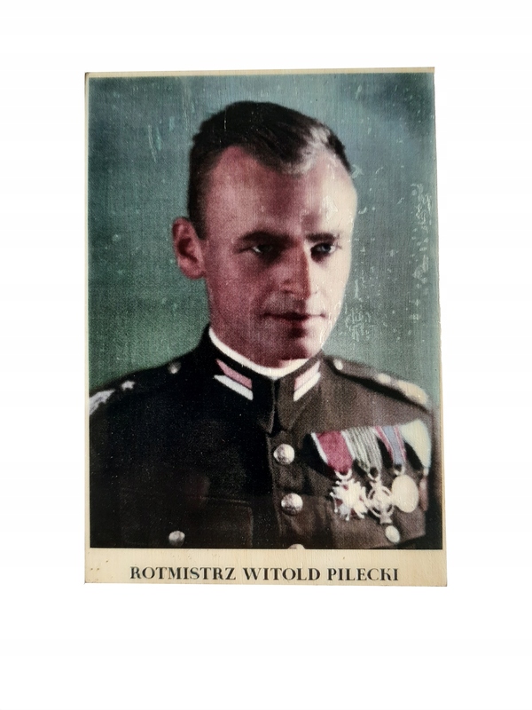 

Witold Pilecki Portret Na Drewnie A7 Magnes