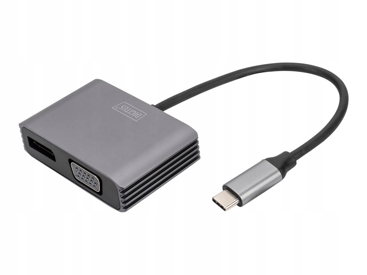 Digitus USB-C - Dp + Vga Adapter 20cm
